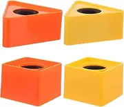 4Pack Microphone Flag Station ，Microphone Logo Cover，Mic Holder