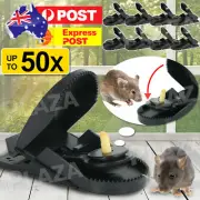 10/20/50x Plastic Mouse Traps Reusable Mice Rat Trap Snare Catcher Rodent Indoor