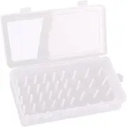 AIMALL 42 Spool Sewing Thread Storage Box Embroidery Bobbin Case Holder Organizer with Double Lock Transparent Design, Durable PP, 9.33 x 5.39 x 2.6 Inches