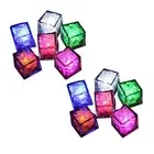 12PCS Waterproof LED Ice-Cube Colorful Flashing Glow in the Dark Light Up7898