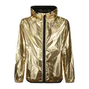 [Cdg Play] Cdg Play X K-Way Heart-patch Hooded Jacket XS GOLD
