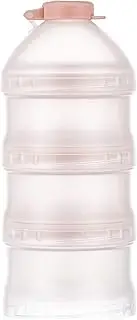 Simba Twist-Lock Stackable Milk Powder Formula Dispenser and Snack Storage Containers, Pink (BPA Free)
