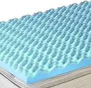 DMI Foam Mattress Topper, Egg Crate Foam Pad, Mattress Pad and Bed Topper for Support, Air Circulation, Pressure Relief and Weight Distribution, Twin Size Mattress, 33 x 72 x 4, Case of 10