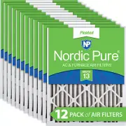 Nordic Pure 14x20x2 Pleated MERV 13 Air Filters 12 Pack