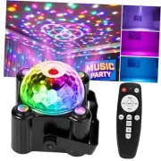 Disco Ball Party Lights Sound Activated Strobe DJ Stage Lighting for Indoor