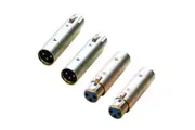 BravoPro AP1319 XLR 3pin Phase Reversal Adaptor x4