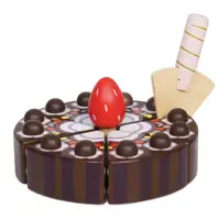在飛比找momo購物網優惠-【LE TOY VAN】角色扮演系列-巧克力蛋糕木質玩具組(