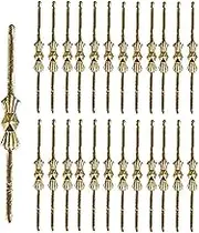 Dong Huang 300pcs Bow Tie Crystal Connectors, Chandelier Connectors Clips Pins, Lamp Part Chlips, Hook for Crystals Replacement, Fastening Parts