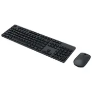 Wireless 104 Keys Keyboard Mouse Set Office Accessories with 2.4 GHz USB Receiver - Black