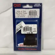 QVS VGA to DVI Flat Panel Display Video adapter HD NOS Lifetime Warranty