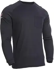 [DRIFIRE] Men's Fr Helix Long Sleeve, 12 Cal Cat 2 Arc Rating, Flame Resistant Shirt