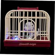 ORFOFE 1Pc Voice Control Dog cage Toy Play Vet kit Electrical Plaything Toy Light up Dog pet Vet Toy Vet Toys Bird Toy Robot Toy Voice Control Cage Baby Toy The Dog Child abs to Feed