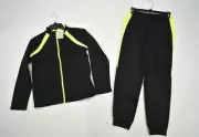 Jumping Beans Kids Boys Black Full Zip Jacket Pull On Joggers Activewear Set 12