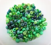 SIZE 6/0 ~ IRISH STEW ~ GLASS SEED BEADS ~ 28 Grams ~ Approx 450 Beads