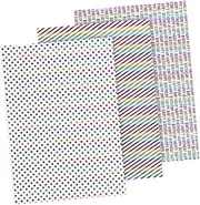 GOOHOCHY Cartoon Patterns Present Wrapping Papers 3 Rolls Birthday Present Wrapping Paper Roll Festive Packaging Paper