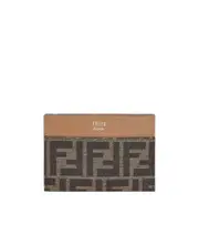 Brown fabric key case One size Multicolor