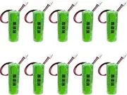 HOUYIBO 10PCS CR17450 3.0V Lithium Battery 2500mAh with 2.54 White Plug Replacement Non-Rechargeable Cell for PLC Memory Backup Power Supply