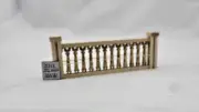 Widow Walk RAILING KIT #B w/2 Posts 6-5/8" long 1/12 scale dollhouse miniature