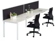 New RapidLine Infinity 2 Person Desk 3000mm x 700mm Single Sided Metal Workstati