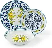 Excelsa Amalfi Dinner Set, 18 Pieces, Porcelain
