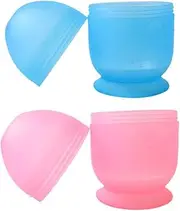 Salon Hair Tinting Bowl Mixing Cup Shaker Pink 16 * 9.5cm for Professional Home Use