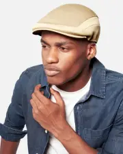 Kangol Hat Tropic 507 Beige Flat Cap Born British Lightweight Men's Size Medium