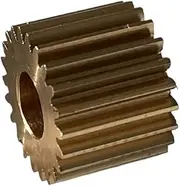 Pinion Motor Gear Module Pinion,0.5M 22T Copper Gears Hole 6mm 5mm 45 Steel M3 Jackscrew Brass Pinions GS(6mm Copper Gear)