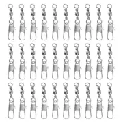 30 PCS Fishing Connector Swivels Fishing Barrel Swivel Fishing Rolling Ball