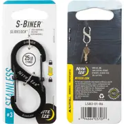 Nite Ize S-Biner Slide Lock No.3 Stainless Black