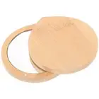 Bamboo Handheld Mirror Compact Pocket Mirrors for Women Purse