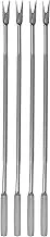 Crab Forks Set of 4 - Lobster Forks 6.5x0.08 Inches - Stainless Steel Seafood Forks and Picks - Tools for Lobster, Crab, Nuts & Fruits