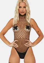 Naughty On Camera Fishnet Bodysuit
