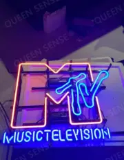 Music Television Bar 24"x20" Neon Light Sign Lamp Display Show Room Decor Glass