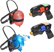 ArmoGear Mini Laser Tag Guns Set of 4 | Laser Gun Game for Backyard and Outdoor Games | Lightweight & Travel Friendly Lazer Tag Guns | Ages 8+… (Balloon Battle - 2 Pack)