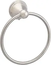 Amazon Basics Modern Towel Ring, 6.3-inch Diameter, Satin Nickel