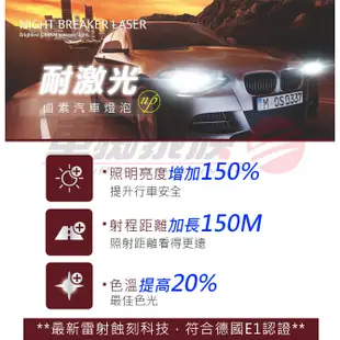 OSRAM歐司朗 耐激光+150% H1/H4/H7/H11 汽車升級型鹵素大燈 NIGHT BREAKER燈泡 公司貨