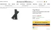 New TAG Heuer FC6201 black leather watch strap Carrera Monza 19mm WAR WV WV211A