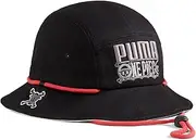 025177 Men's Hat Cap X One Piece Bucket Hat 24 Spring Summer Colors, Black (01) S-M, 24 Spring Summer Color Puma Black (01), One Size