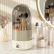 Rotatable Cylinder Makeup Brush Storage Bucket Cosmetic Storage Box Vanity