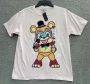 Hot Topic Five Nights at Freddys Chibi Glamrock Boyfriend Fit T Shirt Womens M