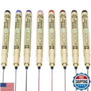 Sakura Pigma Micron PN Fineliner Pens - 0.4/0.5mm - 1 of Each Colour - Pack o