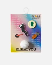 [CROCS] Crocs Crocs Country Club Jibbitz Charms 5 Pack Multi - Size ONE ONE Multi
