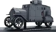 1/43 WWI German Ehrhardt EV4 Armored Car Tank Finished Model Alloy Fighting Vehicle Collectibles for Souvenir Display