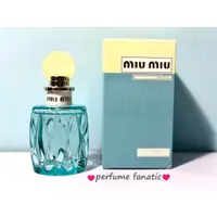 在飛比找蝦皮購物優惠-Miu Miu L’Eau Bleue 春日花園女性淡香精 