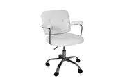 HomeStar Huggy Faux-Fur Sheeperd Office Task Working Computer Chair - White