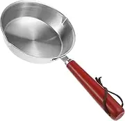 Mini Frying Pan Nonstick Stainless Steel Egg Skillet Portable Cooking Pan for Omelets Pancakes Desserts for Gas Induction Cooktops