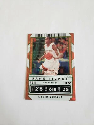 2020 Panini Contenders Draft Picks Green Explosion Game Ticket Kevin Durant