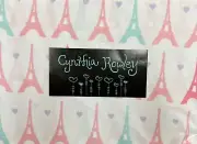CYNTHIA ROWLEY PINK PARIS EIFFEL TOWER FULL SHEET SET 4pc