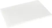 Argon Tableware Plastic Chopping Board - White - 45cm x 30cm - Thick Colour Coded Kitchen Professional Catering Cutting Block Mat for Bread, Bakery and Dairy