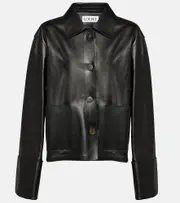 [Loewe] Loewe Leather jacket UK 6 black